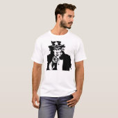 T-shirt Pièce en t d'Oncle Sam (Devant entier)