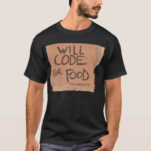 T-shirt Pièce en t du codeur du clochard