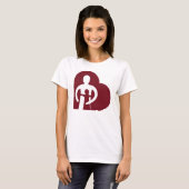 T-shirt Pièce en t du coeur des femmes (white) (Devant entier)
