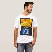 T-shirt Pièce en t du feu et de glace (Devant entier)