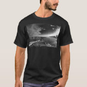 T-shirt Pièce en t en acier d'image du pilier B&W (Devant)