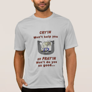 T-shirt Pièce en t en fer à cheval de technologie de spo