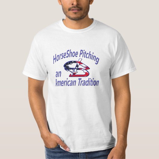 T-shirt Pièce en t en fer à cheval de valeur de tangage (Devant)