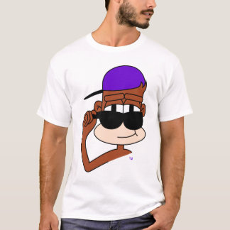 T-shirt Pièce en t en verre de singe de raisin