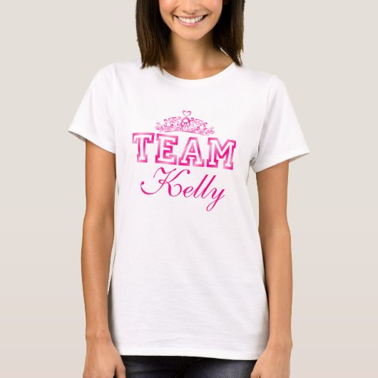 T-shirt Pièce en t faite sur commande d'ÉQUIPE (Devant)