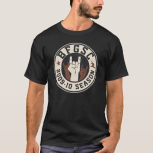 T-shirt Pièce en t foncée de poing de la roche des homme