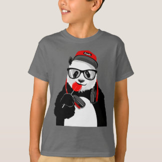 T-shirt Pièce en t fraîche du panda des enfants