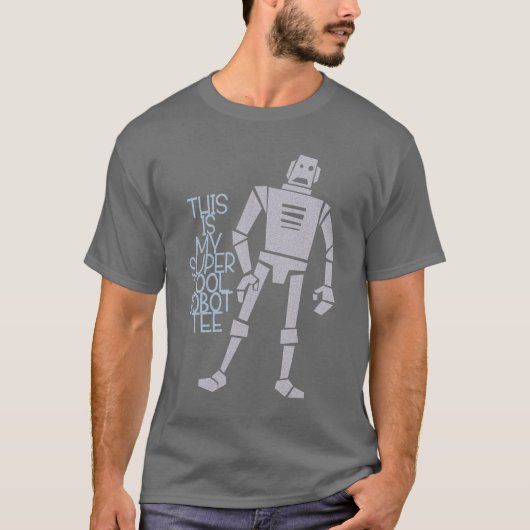T-shirt Pièce en t fraîche superbe de robot (Devant)
