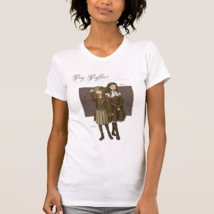 T-shirt Pièce en t graphique de griffons gris pour des