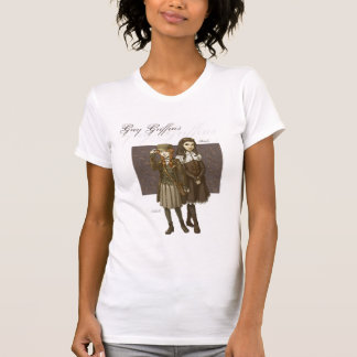 T-shirt Pièce en t graphique de griffons gris pour des