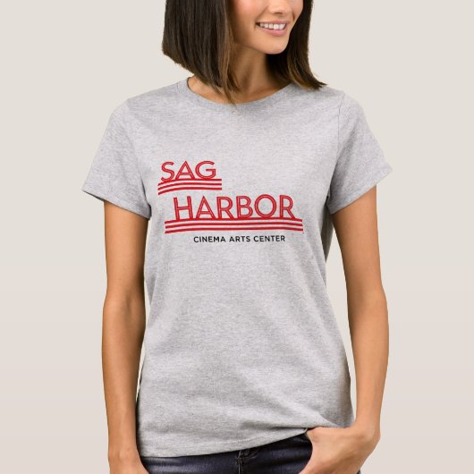 T-shirt Pièce en t grise du coton des femmes classiques (Devant)