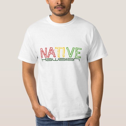 T-shirt Pièce en t hawaïenne indigène de valeur (Devant)
