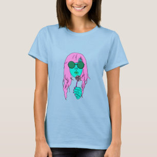 T-shirt Pièce en t hippie de colorant de cravate d'art de