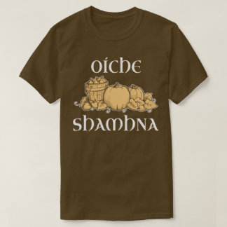 T-shirt Pièce en t irlandaise de citrouille de Halloween