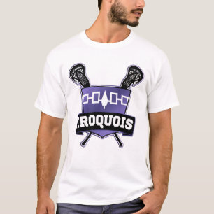 T-shirt Pièce en t Iroquois de logo de lacrosse de nation