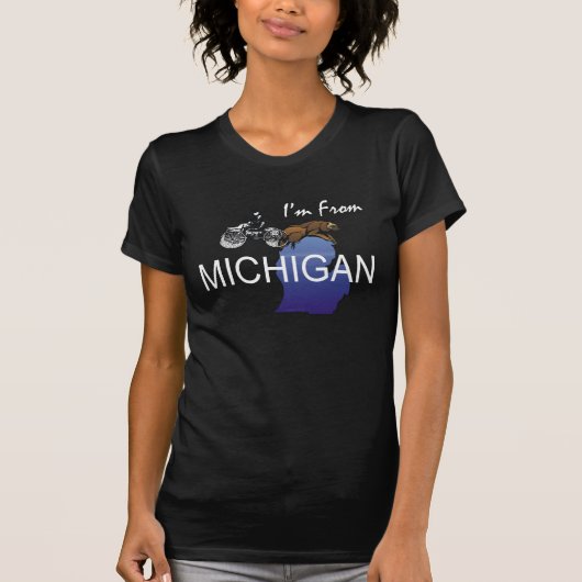 T-shirt PIÈCE EN T je suis le Michigan (Devant)