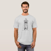 T-shirt Pièce en t légère de Clovis de hippie (Devant entier)