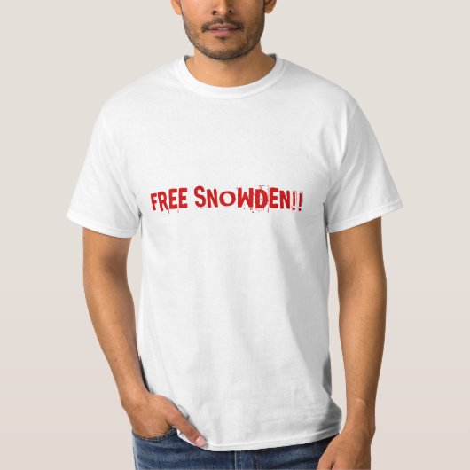 T-shirt Pièce en t libre de Snowden (Devant)