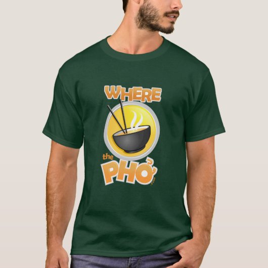 T-shirt Pièce en t lourde foncée de WhereThePho (Devant)