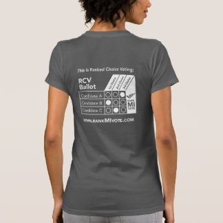 T-shirt Pièce en t luxuriante de vote de MI