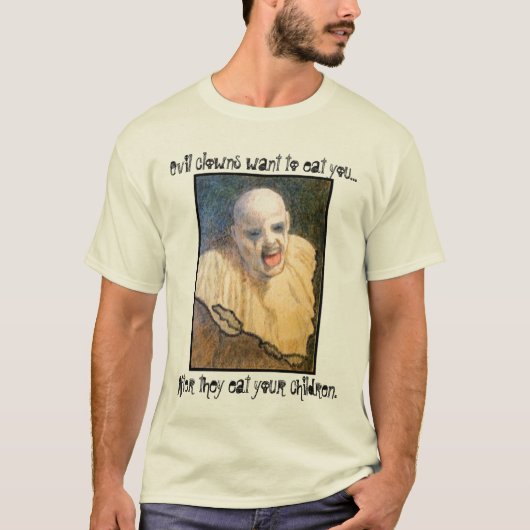 T-shirt Pièce en t mauvaise de clown (Devant)