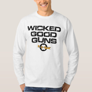 T-SHIRT PIÈCE EN T MAUVAISE DES ARMES À FEU LONGSLEEVE D