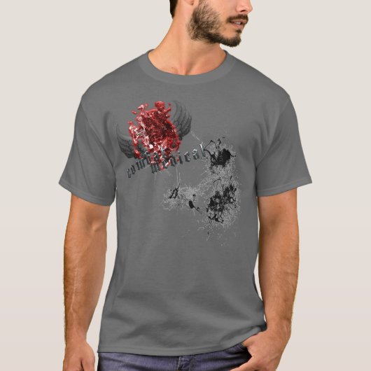 T-shirt Pièce en t Médicale d'ange de combat (Devant)