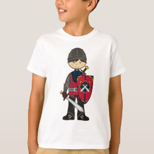 T-shirt Pièce en t médiévale mignonne de chevalier