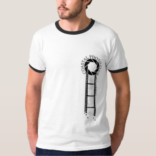 T-shirt Pièce en t mono de sonnerie verticale de types
