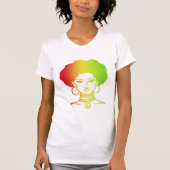 T-SHIRT PIÈCE EN T NOIRE D'AFROLICOUS (Devant)