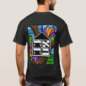 T-shirt Pièce en t noire de gala (Dos)