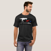 T-shirt Pièce en t noire de Gary Johnson 2012 (Devant entier)