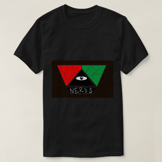 T-shirt Pièce en t noire d'Eyenonomous (Design devant)
