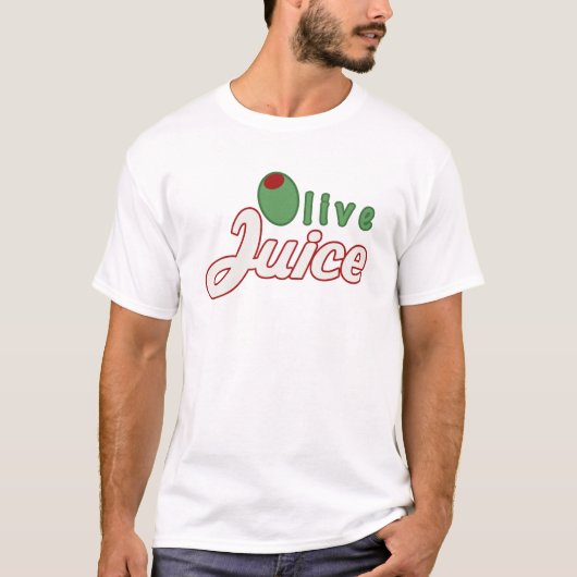 T-shirt Pièce en t olive de jus (Devant)