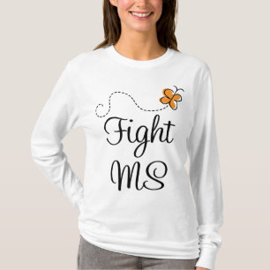 T-shirt Pièce en t orange de milliseconde de combat de