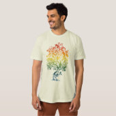 T-shirt Pièce en t organique d'image d'Arme à feu-Arbre (Devant entier)