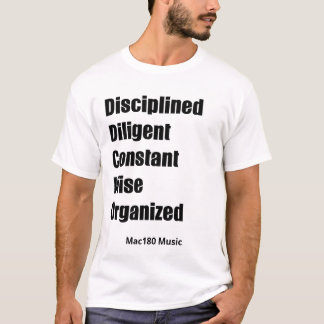 T-shirt Pièce en t organisée sage constante diligente