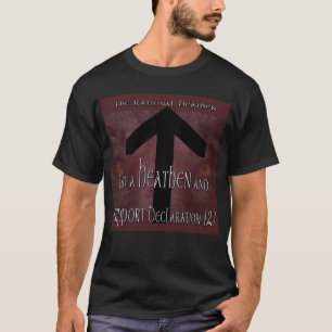 T-shirt Pièce en t païenne d'obscurité de la déclaration
