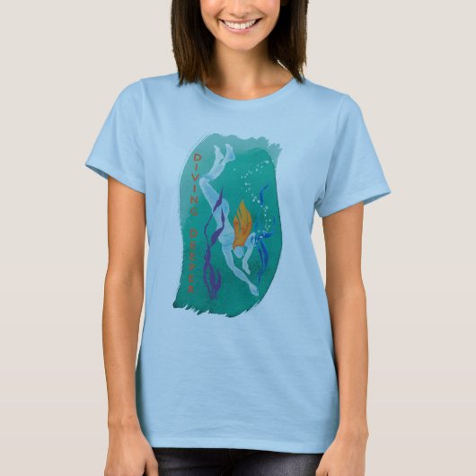 T-shirt Pièce en t plus profonde de plongée - femmes tout (Devant)
