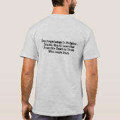 T-shirt Pièce en t psychopathe d'Allah et d'apostasie (Dos)