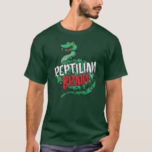 T-shirt Pièce en t reptile de cerveau