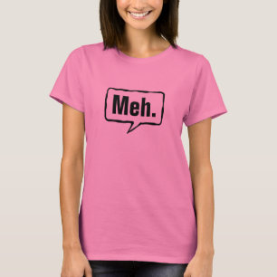 T-shirt Pièce en t rose drôle de la chemise   de Meh pou