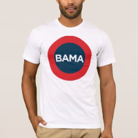 Pièce en t rouge, blanche et bleue de grand Obama