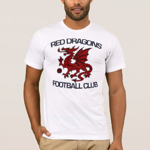 T-shirt Pièce en t rouge de FC de dragons