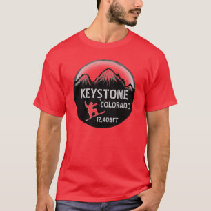 T-shirt Pièce en t rouge trapézoïdale de types d'art de