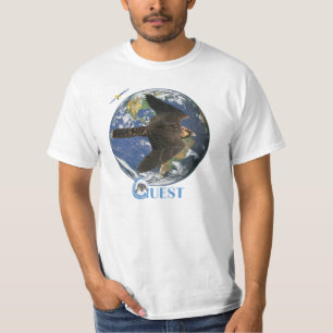 T-shirt Pièce en t satellite de valeur de recherche