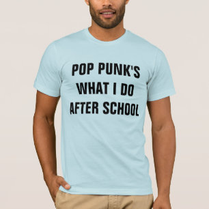 T-shirt pièce en t sautante de punks