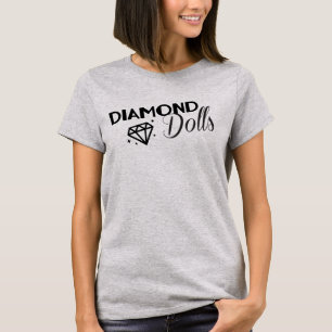 T-shirt Pièce en t Slouchy de poupées de diamant