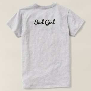 T-shirt Pièce en t triste de fille