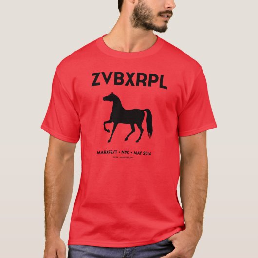 T-shirt Pièce en t unisexe de ZVBXRPL (rouge) (Devant)